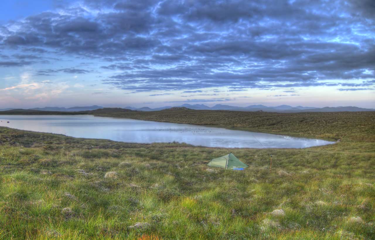 Sunrise while camping on Lewis