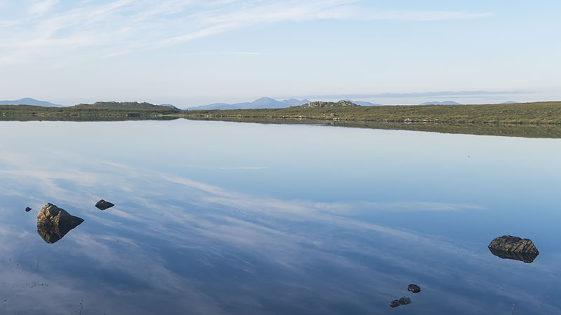 Early morning on a loch near Dollag's Cottage