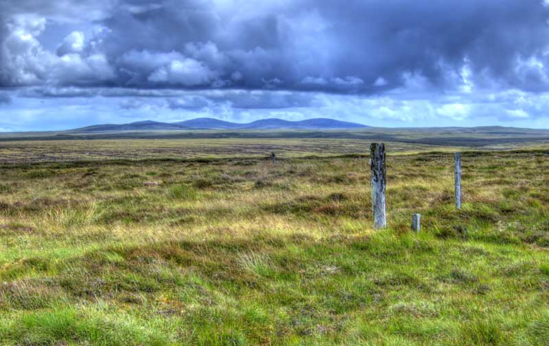 View of the Barvas Hills from Bragar