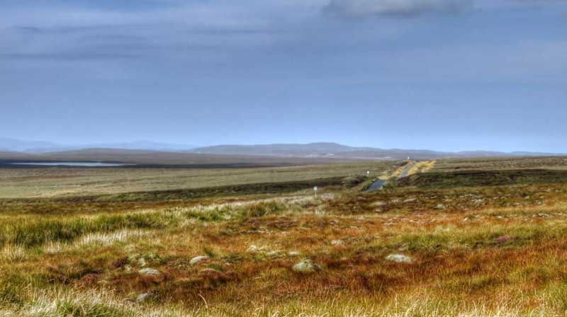 Hebridean single track road near Dollag's Cottage