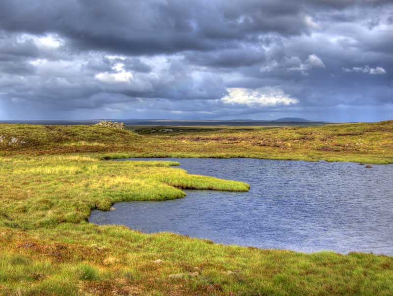 Shieling up the Arnol River on the Isle of Lewis